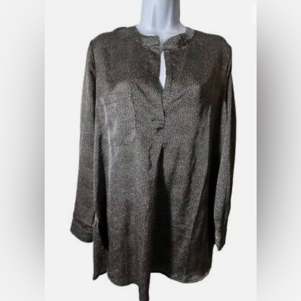 NWT Bishop + young microdot blouse